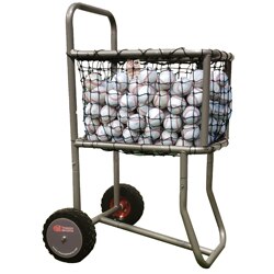 Trigon Sports ProCage Professioneller Baseball-Ballwägen – Hält 300 Bälle, Mit Rasenreifen (ca. 46x61x114 Cm)