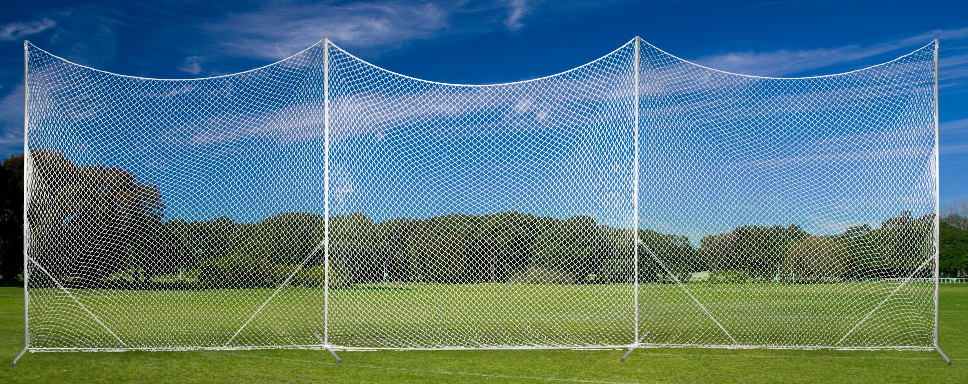 MR Ball Stop Net System 20'x12', Movable Heavy Duty Backstop Net