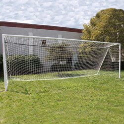 White Aluminum Soccer Goal for Sale Shop Soccer Goals & Equipment at Trigon Sports