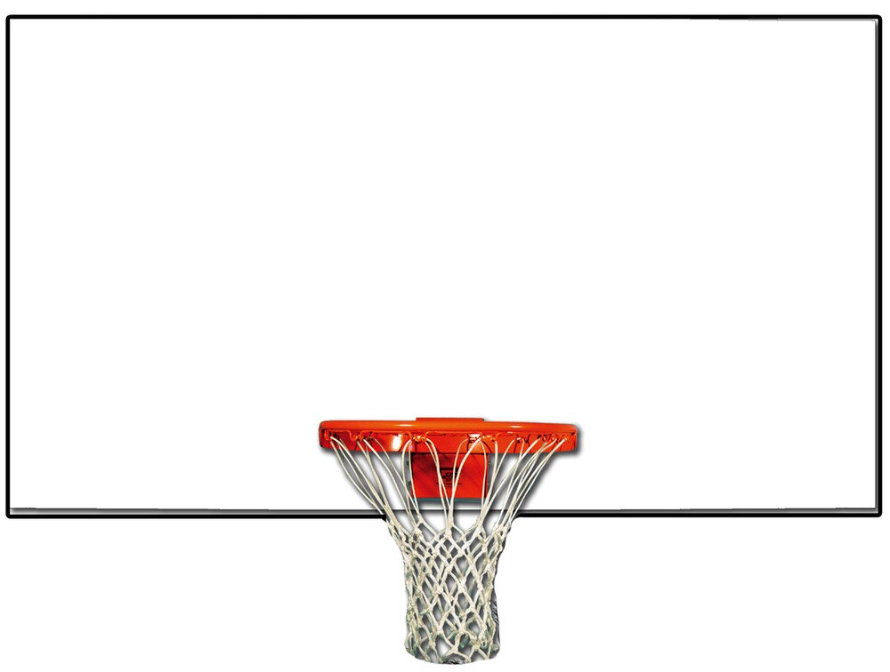 White Basketball Backboard