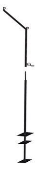 2-Piece Steel Batting Cage Pole