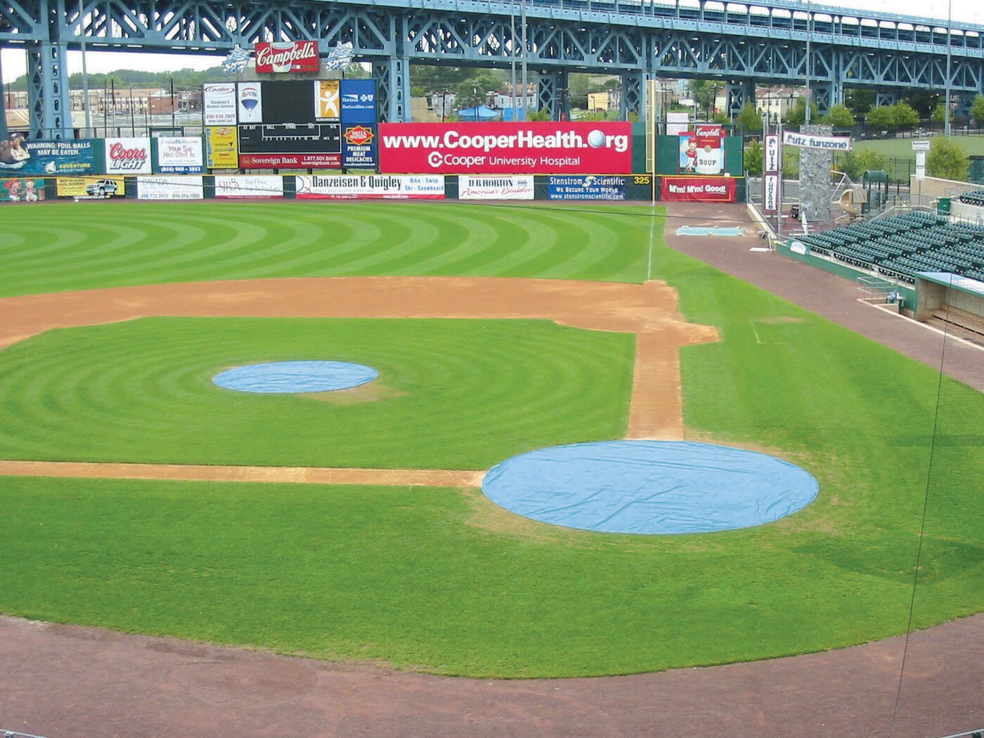 12' Round Baseball Infield Tarp