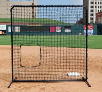 7'x7' Black Softball Pitcher Screen