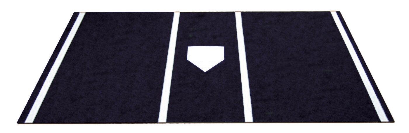 Black Home Plate Turf Mat