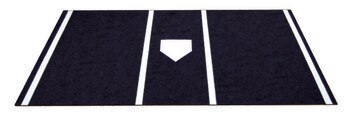 6x12 Black Home Plate Turf Mat