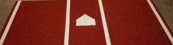 6x12 Clay Home Plate Mats