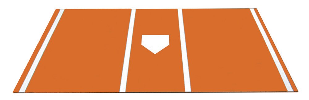 Orange Home Plate Mat