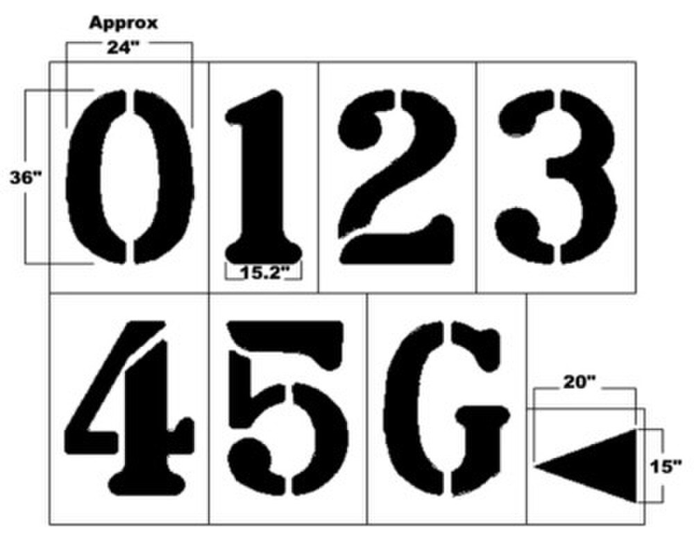 3' Football Stencil Kit