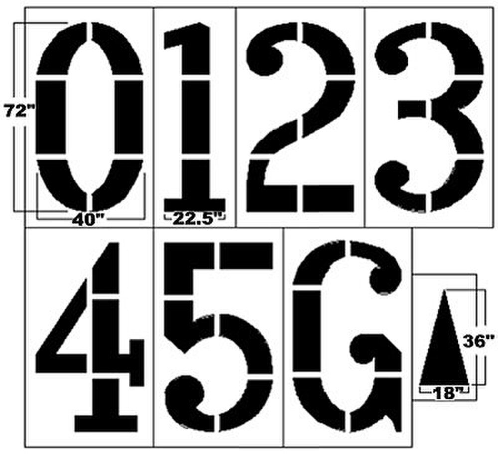 6' Football Stencil Set