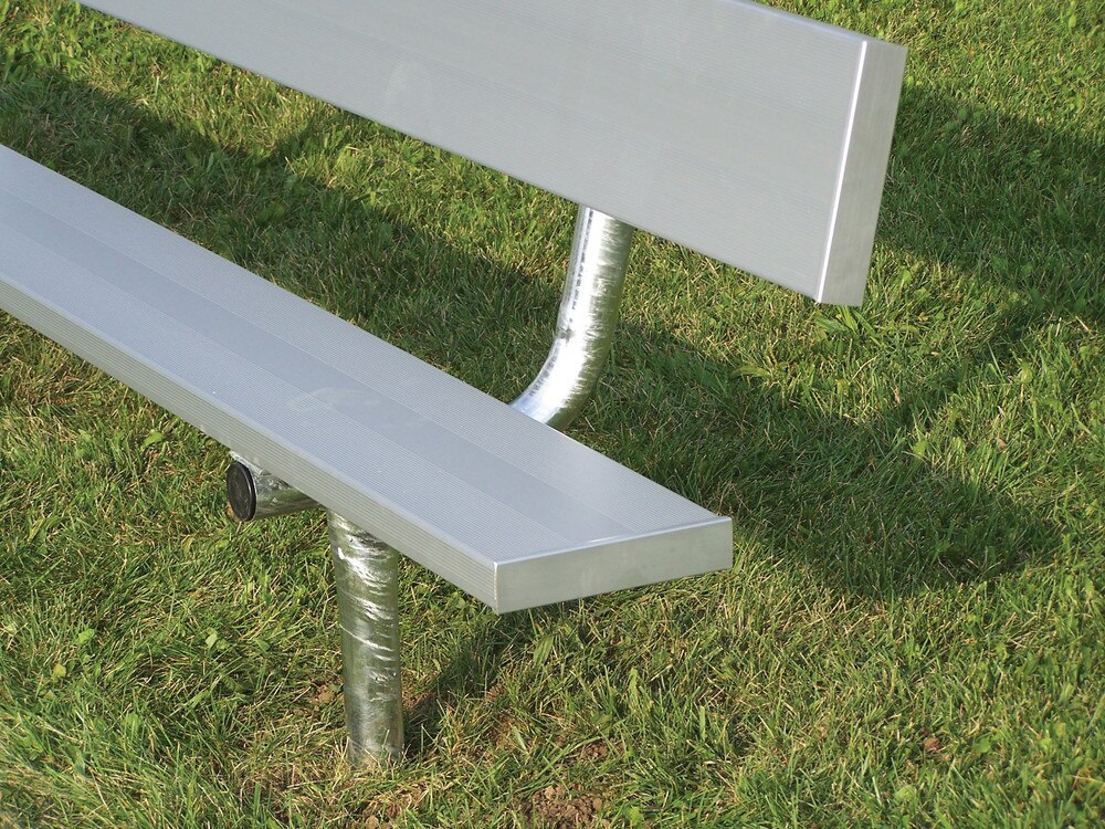 21 Foot In-Ground Bench with Back